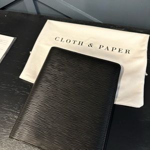Cloth & paper AGENDA FOLIO | LARGE | CONTOURED LEATHER